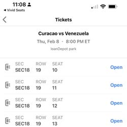 4 Tickets Semi Final Serie Del Caribe Venezuela Vs Curacao