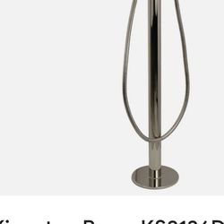 Kingston Brass Concord KS8136DL Single-Handle 1-Hole Freestanding Tub Faucet with Hand Shower, Polished Nickel