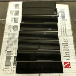 81 sq. ft. Daltile Restore Black 2"x8" Glossy Ceramic Tile