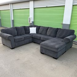 Reversible Dark Gray Sectional Couch FREE DELIVERY