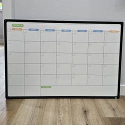 MAGNETIC CALENDAR WHITEBOARD SURFACE 36 X 24 Inch New