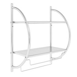 Bathroom Shelves W/ Towel Holder Organization Bathroom Stainless Steel HW59244SL