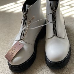 Seven7footwear Boots Faux leather with zip