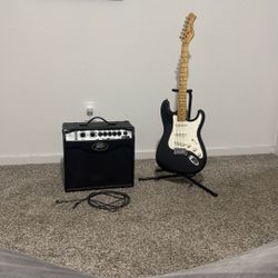 Electric  Guitar And Amp