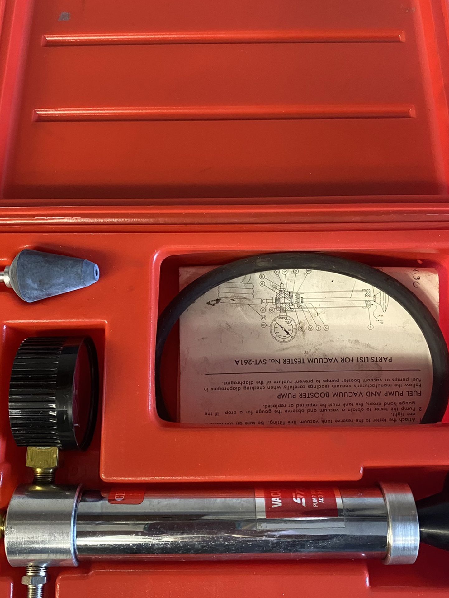 Snap On Vacume Tester