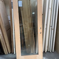 Exterior door patio door side doors 32x80 wood. Door slab only.  I have a beautiful front door measuring 32x80 solid wood unfinished. Doors slab only.