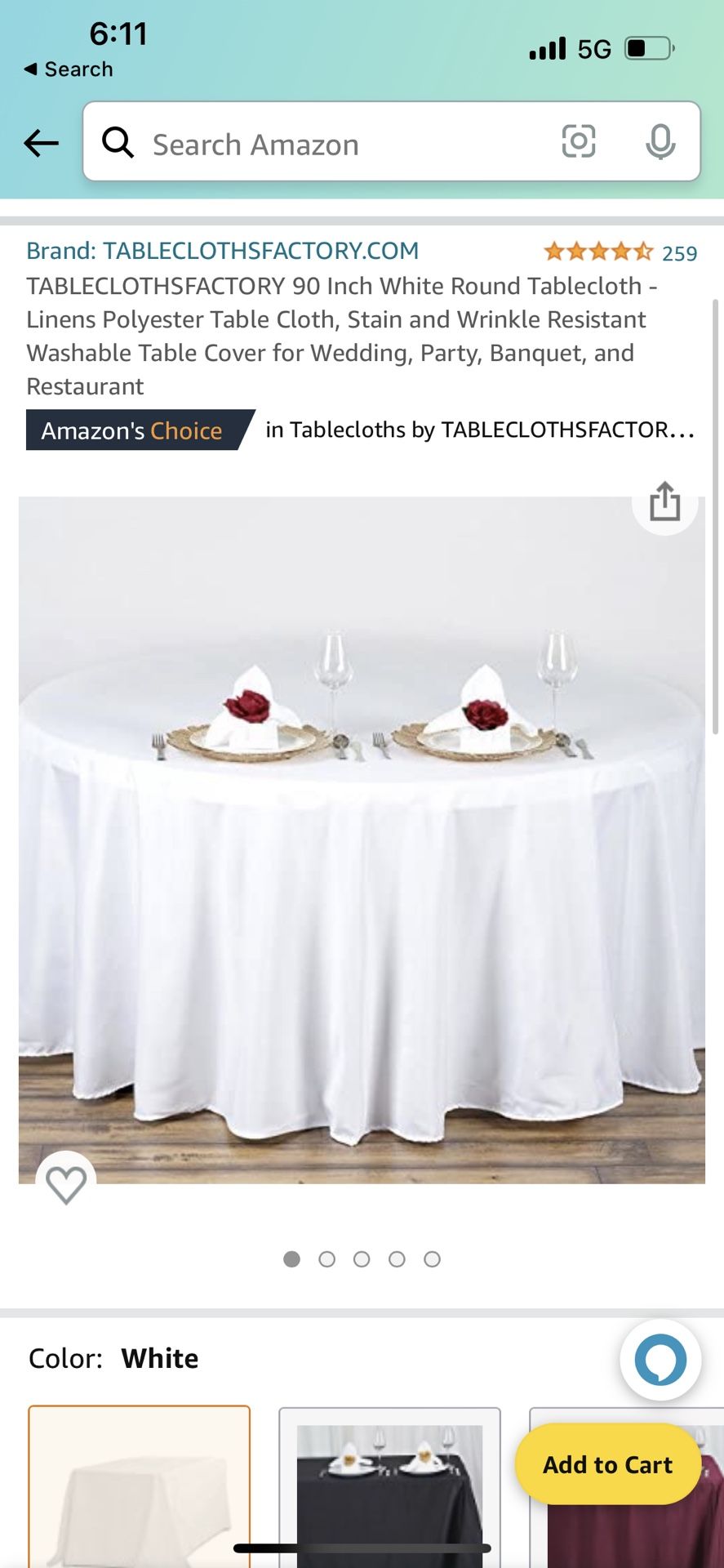 Tableclothes 