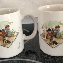 NORMAN ROCKWELL COFFEE CUPS 