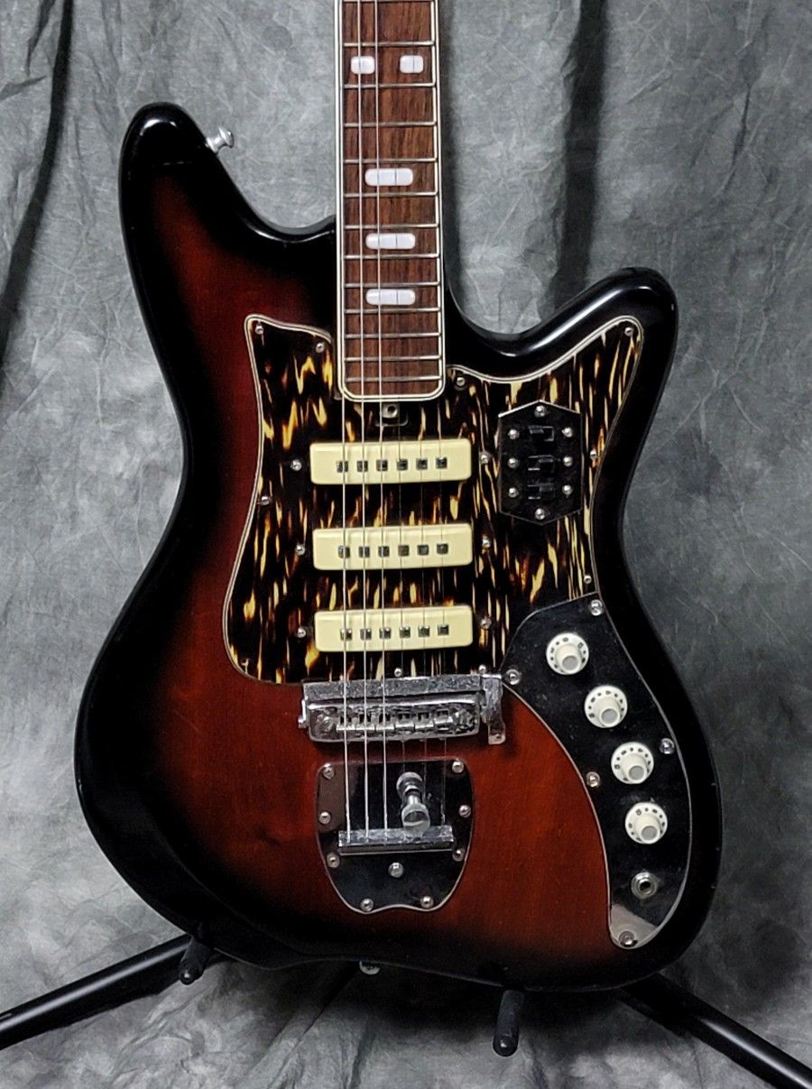 EXC+ 1965-7 Kawai Mayfair Jag/Strat KILLER VINTAGE GUITAR!