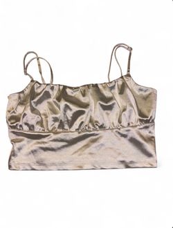 H&M satin crop top