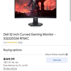 Del 32 “Gaming Monitor 