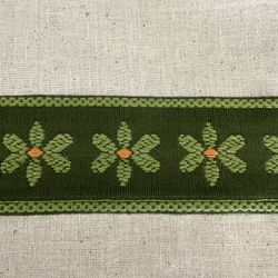 Vintage Window Valance Curtain.  11” tall x 71” long with a 1 1/2” rod pocket opening for curtain rod. New old stock, unused. 