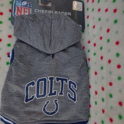 Pets First NFL Indianapolis Colts Pet Sleeveless Hoodie Shirt Xtra Small NWT