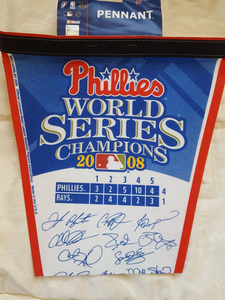 Phillies World Series Champions 2008 Pennant for Sale in Philadelphia, PA -  OfferUp