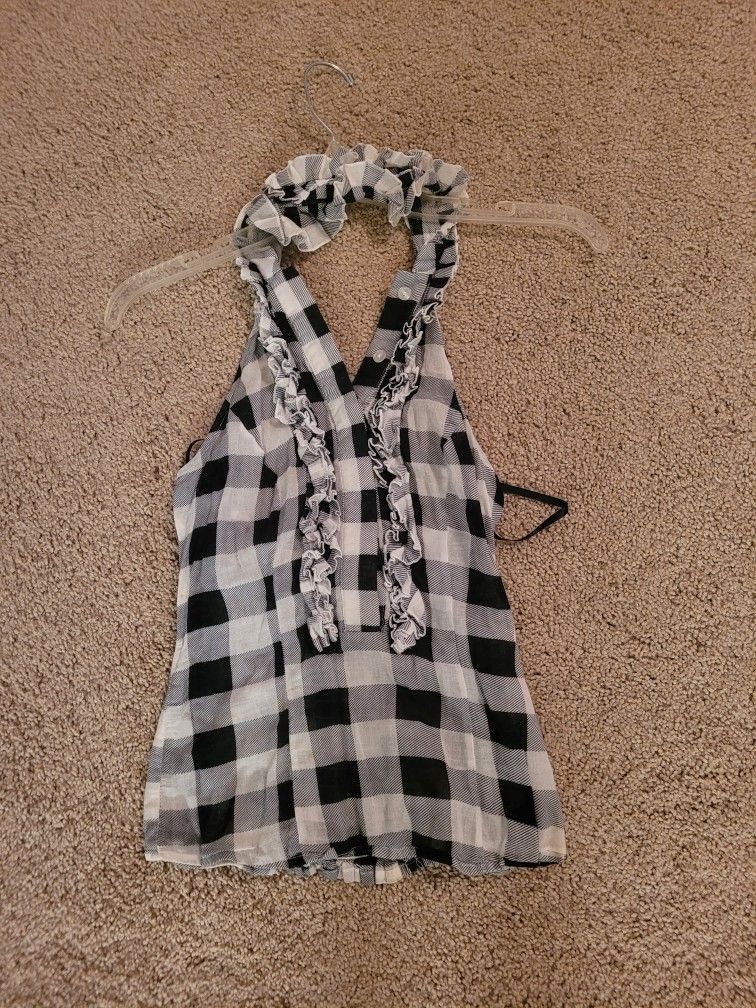 Ruffle Halter Top