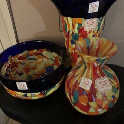 Glass Vases Made In Italy 