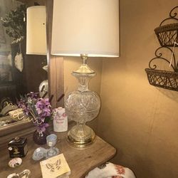 Crystal Glass Vintage Lamp 