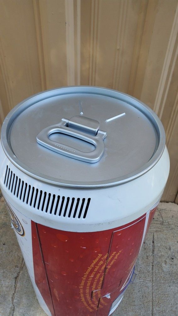 BUDWEISER REFRIGERATOR BEER CAN DISPENSER FRIDGE MAN CAVE COOLER