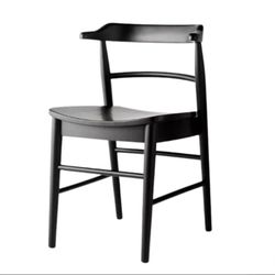 Kaysville" 24" Counter Height stool- Curved Back Wood-(Black Color)- Threshold w/ Studio McGee