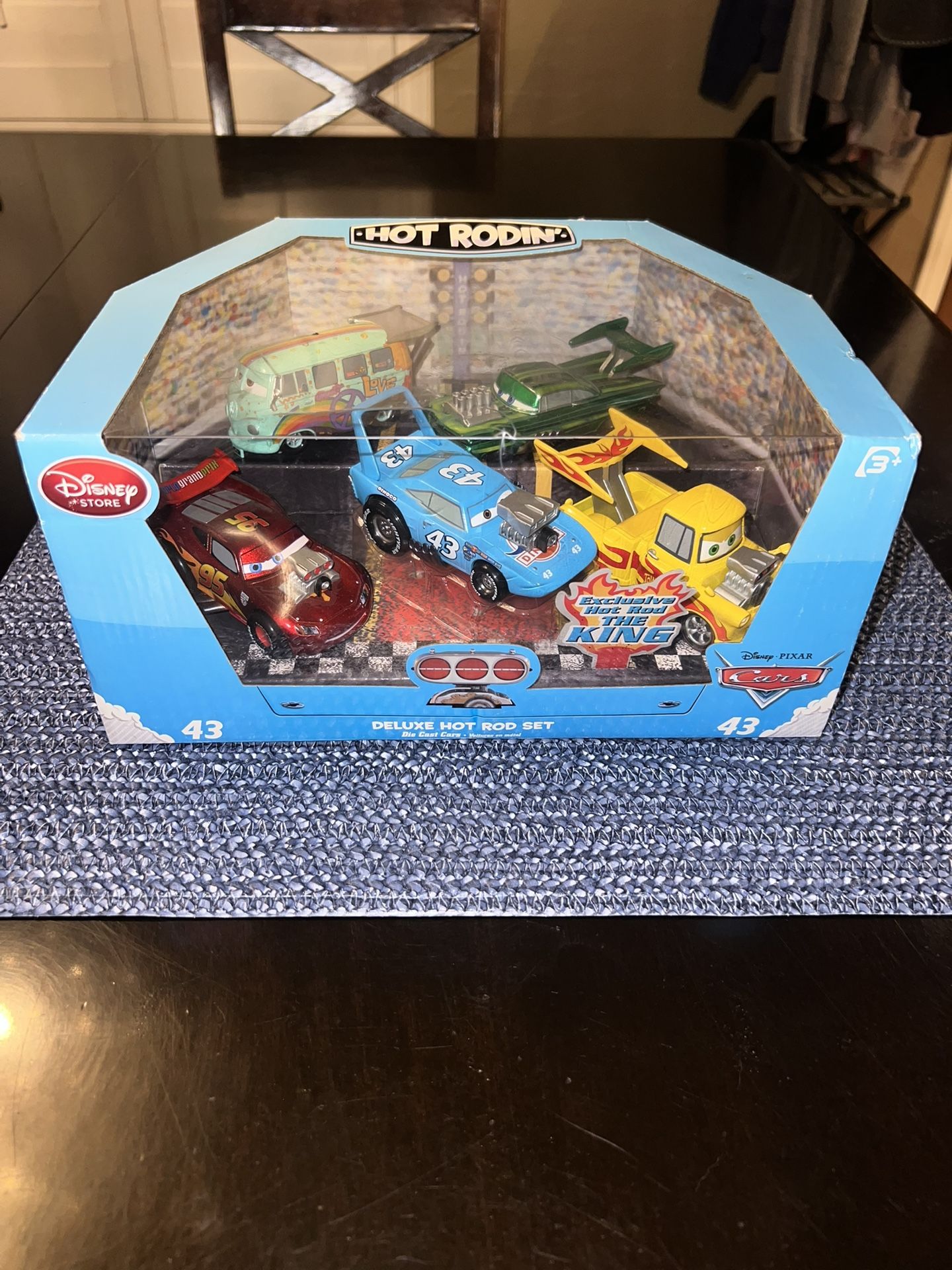 Disney Store  Disney Pixar Cars Deluxe Hot Rod Set