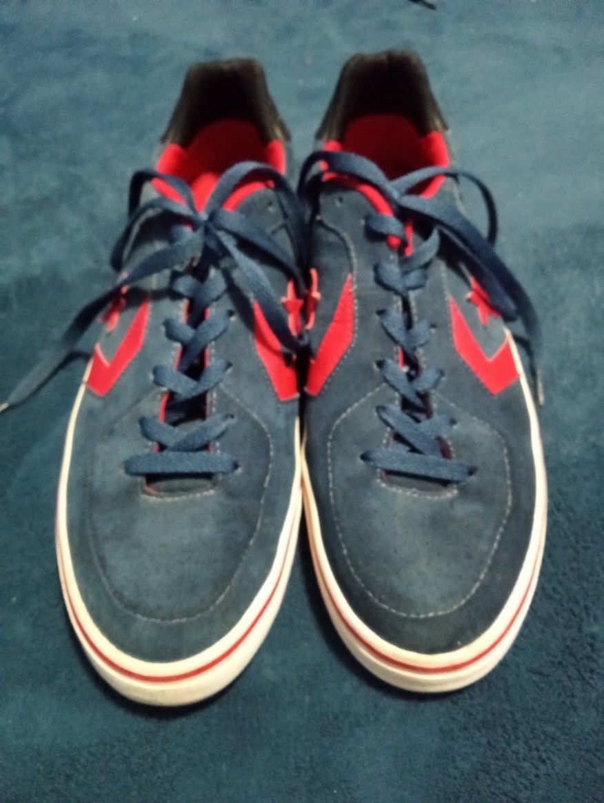 Converse Cons Suede Navy/Red Athletic Shoes Sz 11