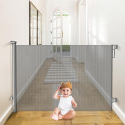 Babepai Retractable Baby Gates Extra Wide