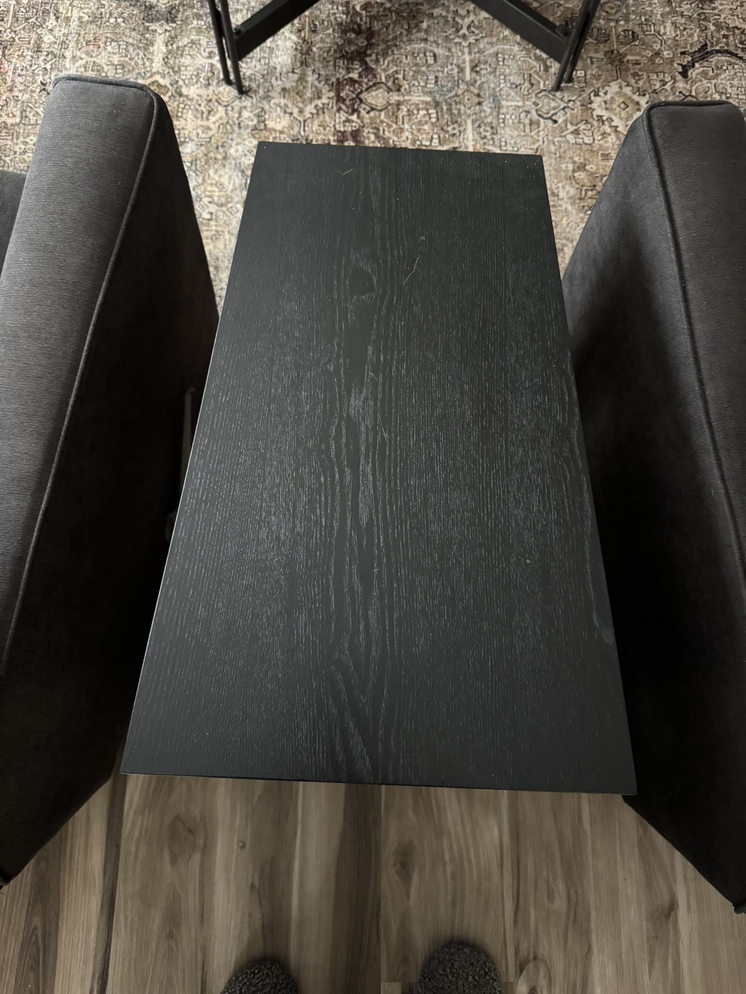 Wedged Chairside Table 