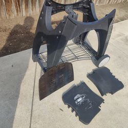 Weber Q BBQ 300 Stand, Side Tables, Half Grill 
