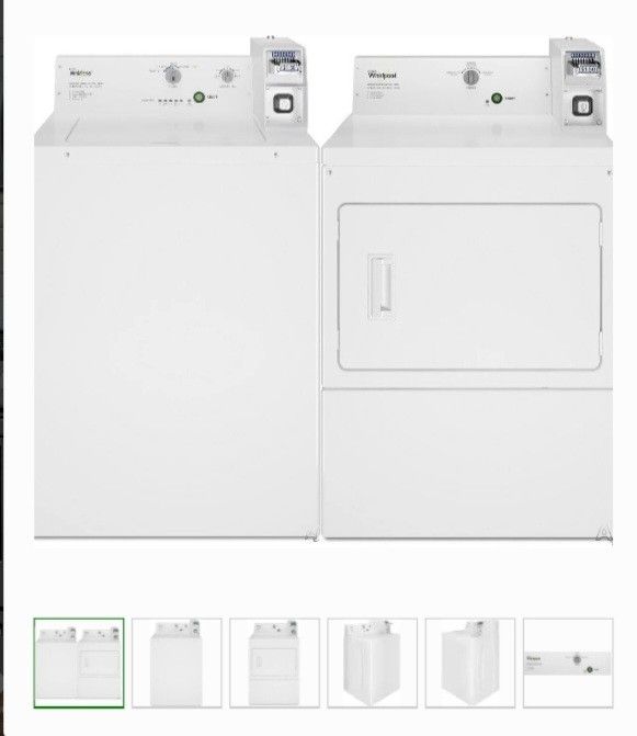  Washer & Dryer/ Whirlpool Coin-Operated– $700 Each!