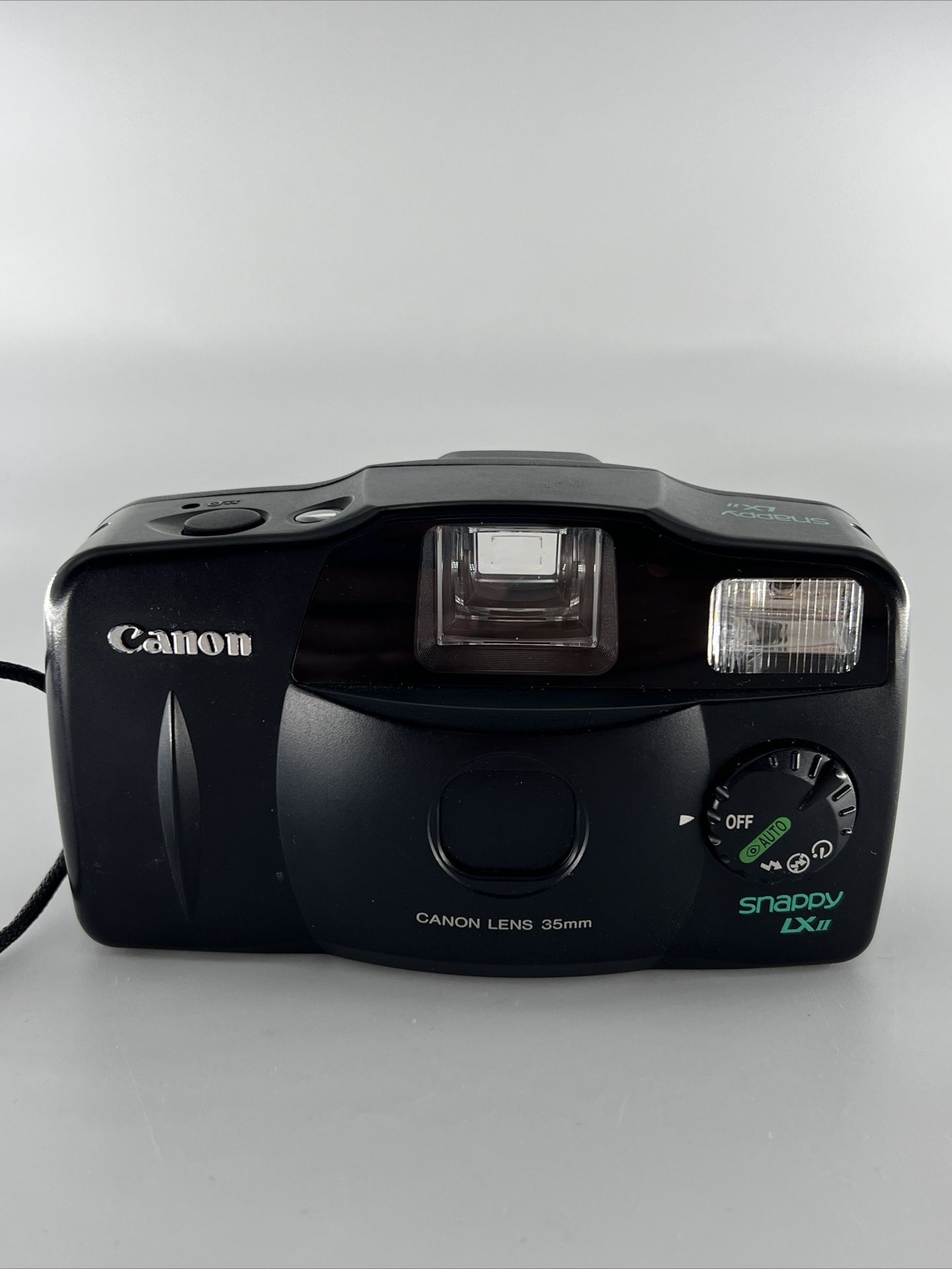 Canon Snappy LX II 35mm Point & Shoot Film Camera Vintage Built in Flash D-1