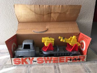 Vntg Ideal Sky Sweeper Plastic Truck In The Box
