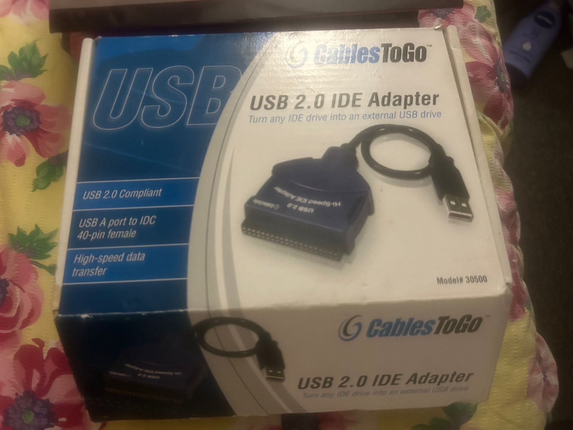 USB 2.0 IDE Adapter Cables To Go Brand New