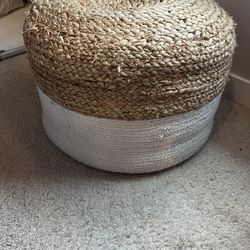 Cost Plus World Market Woven Ottoman Boho