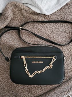 Black And Gold MK Medium Size Crossbody Fairly New