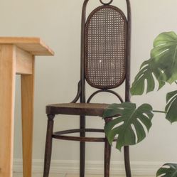 Vintage Bentwood Cane High Back Chair