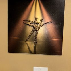 Picture of ballet dancers oil paint