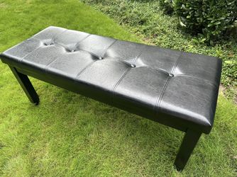 Black Cushion Bench 