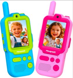 2 pack Video Walkie Talkies for Kids 2.4" Screen