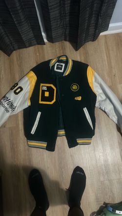 Zara Varsity Letterman Jacket with Patches