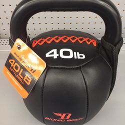 New Bionic Body 40 lb Soft Kettlebell  I Have All Weight Sizes, Kettle weight Weight, workout, gym equipment, barbell, fitness