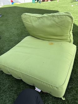 Green Sunbrella Ballard Cushions 