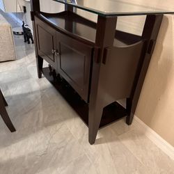 Brown Sideboard/ Buffet Table