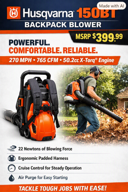 Husqvarna 150BT Backpack Blower — Commercial‐grade