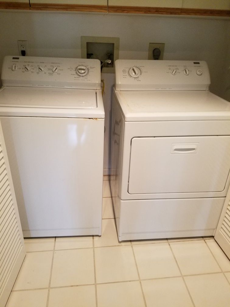 Kenmore washer and dryer