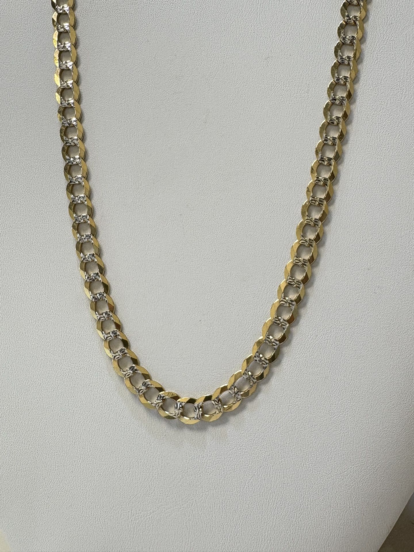 Two Tone Gold Chain Necklace