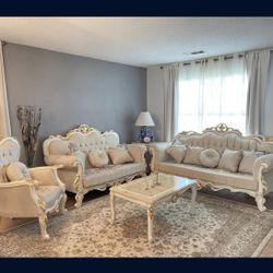 Classic Sofa Set 3pc - Delivery And Financing Available 