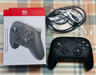Nintendo Switch 2 Pro Controller - Black - With Box Tested/Works G378