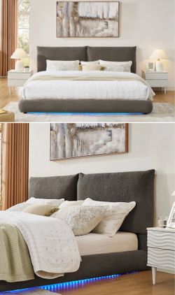 Zima Teddy Platform LED Bed Frame (King)