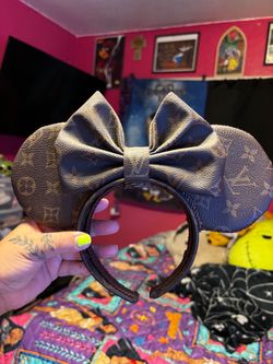 Monogram Minnie Mouse Ears Headband