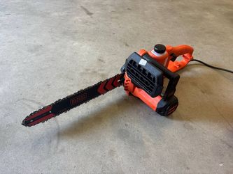 14 in. 8 AMP Corded Electric Rear Handle Chainsaw with Automatic Oiler